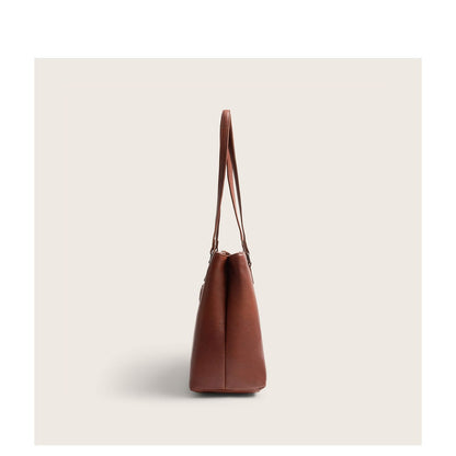 The Chesterfield Brand Alverino Schoudertas - 14" laptopvak - cognac