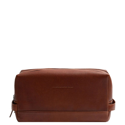 The Chesterfield Brand Montelaro Leren Toilettas cognac