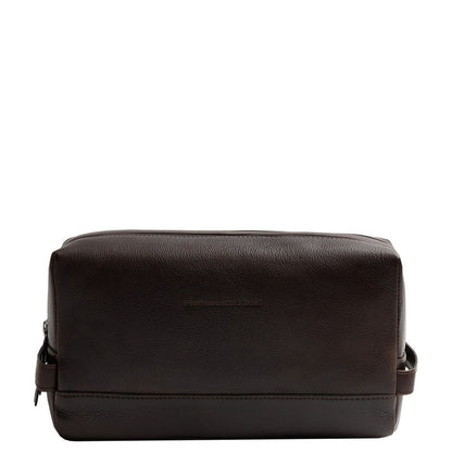The Chesterfield Brand Montelaro Leren Toilettas bruin