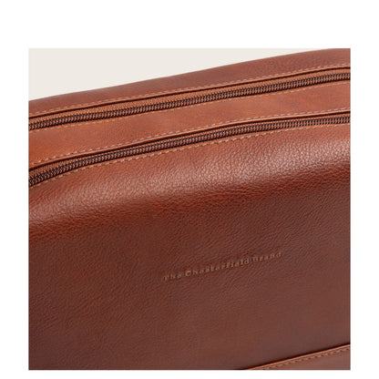 The Chesterfield Brand Montelaro Leren Toilettas cognac
