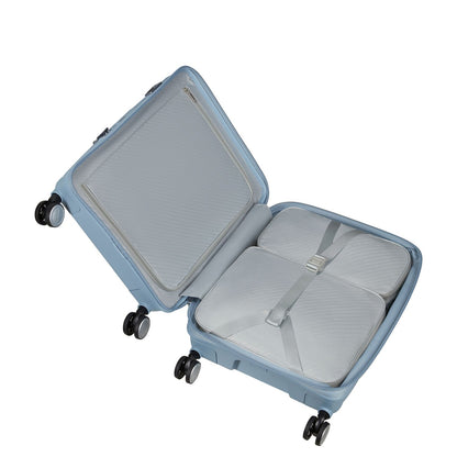 Samsonite Paralux HS Handbagage Spinner 55 cm - Uitbreidbaar 40/46 liter - 55x39x23/26 cm - fog blue