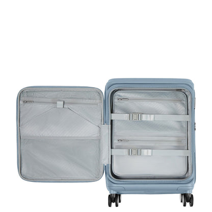 Samsonite Paralux HS Handbagage Spinner 55 cm - Uitbreidbaar 40/46 liter - 55x39x23/26 cm - fog blue