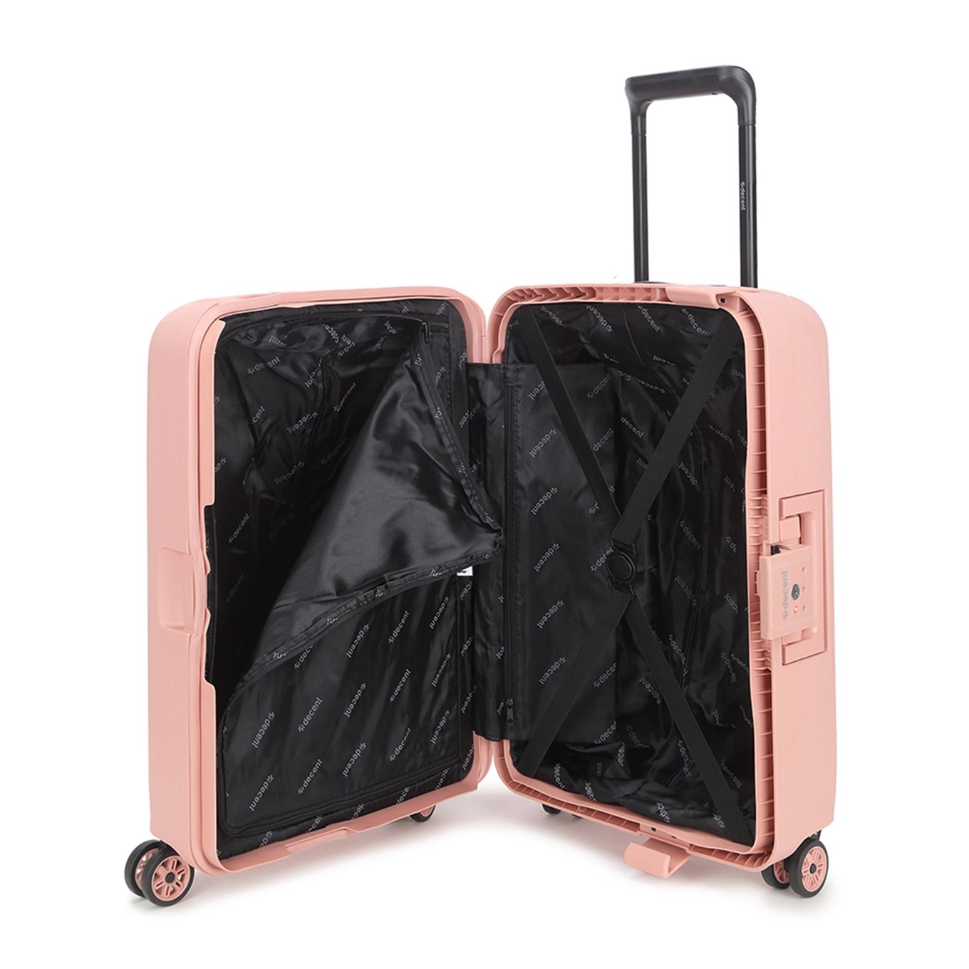 Decent Axiss-Fix 4 Wheel Cabin Trolley 55 light pink