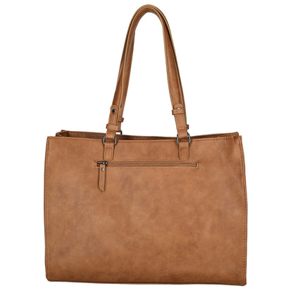 Enrico Benetti Lily Handbag 15" cognac