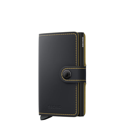 Secrid Miniwallet Matte black ochre