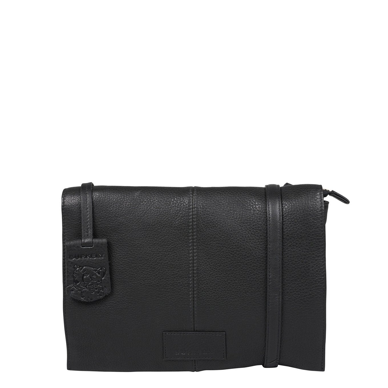 Burkely Soft Skylar Double Pocket Flap schwarze Damentasche