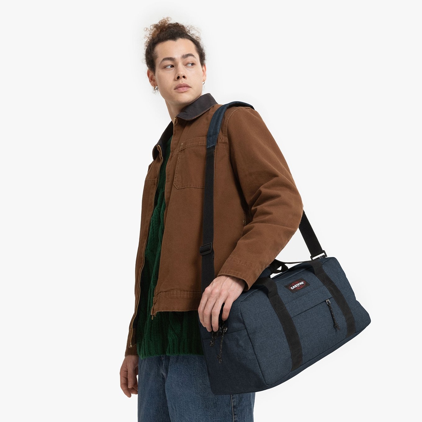 Eastpak Compact + triple denim Weekend bag