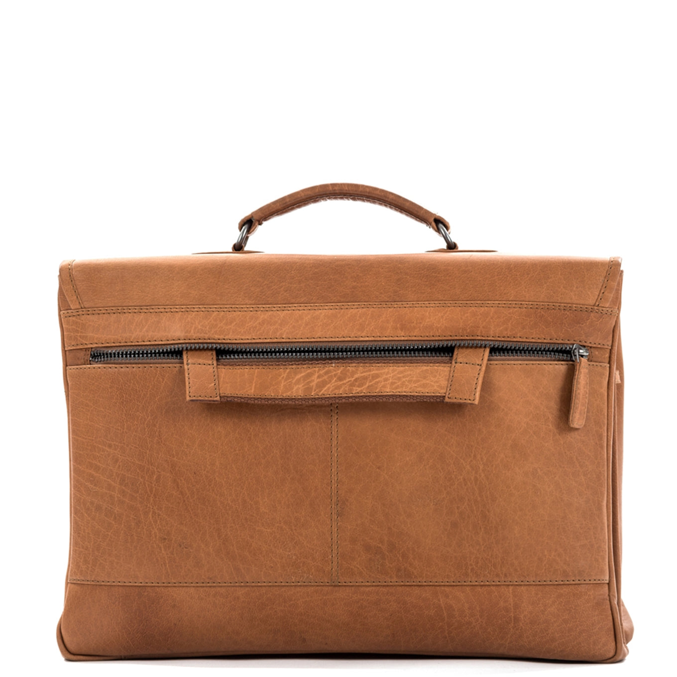 Plevier Quartz Volnerf 3-vaks Laptoptas 15.6" cognac