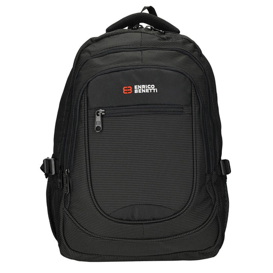 Enrico Benetti Santa Cruz 17,3'' Laptop-Rucksack Punkte schwarz weiß Laptop-Rucksack
