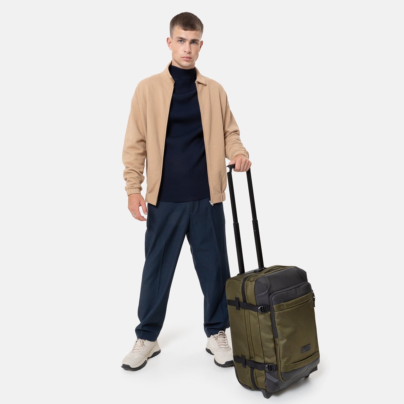 Eastpak Cnnct Tranverz S army Hand luggage suitcase Trolley