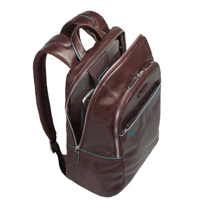 Piquadro Blue Square Backpack night blue backpack