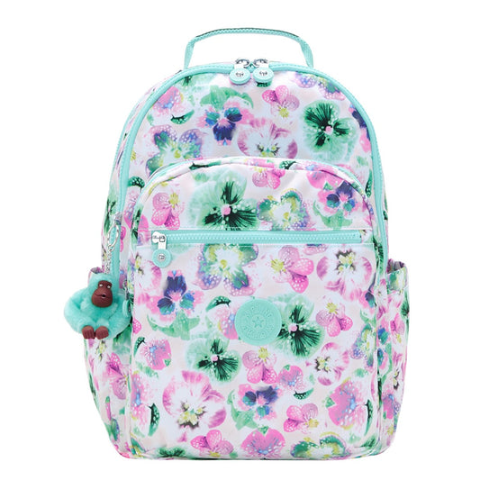 Kipling Seoul College aqua blossom