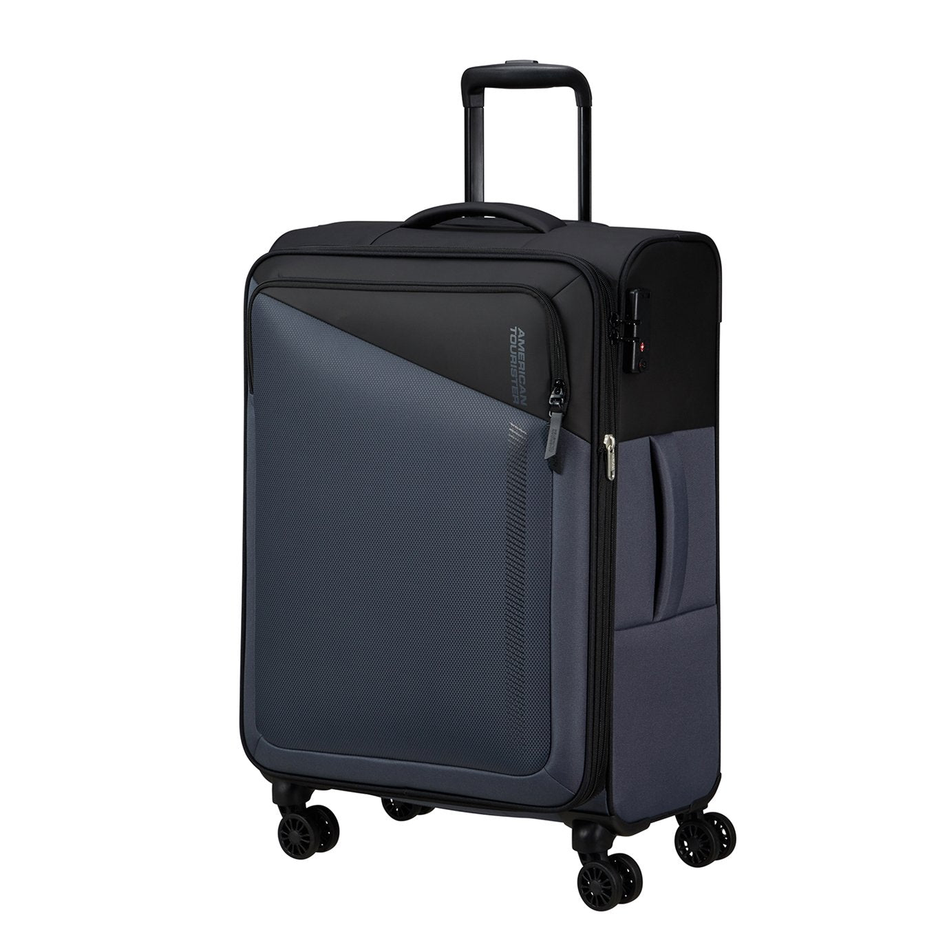 American Tourister Daring Dash Spinner M EXP black/grey Soft suitcase