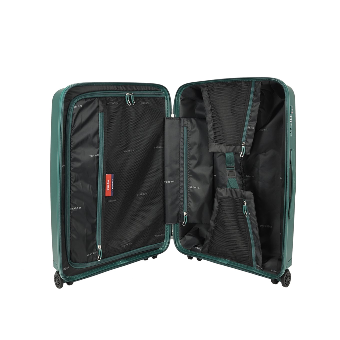 Decent Cross-One Trolley 66 dark green Hard Case