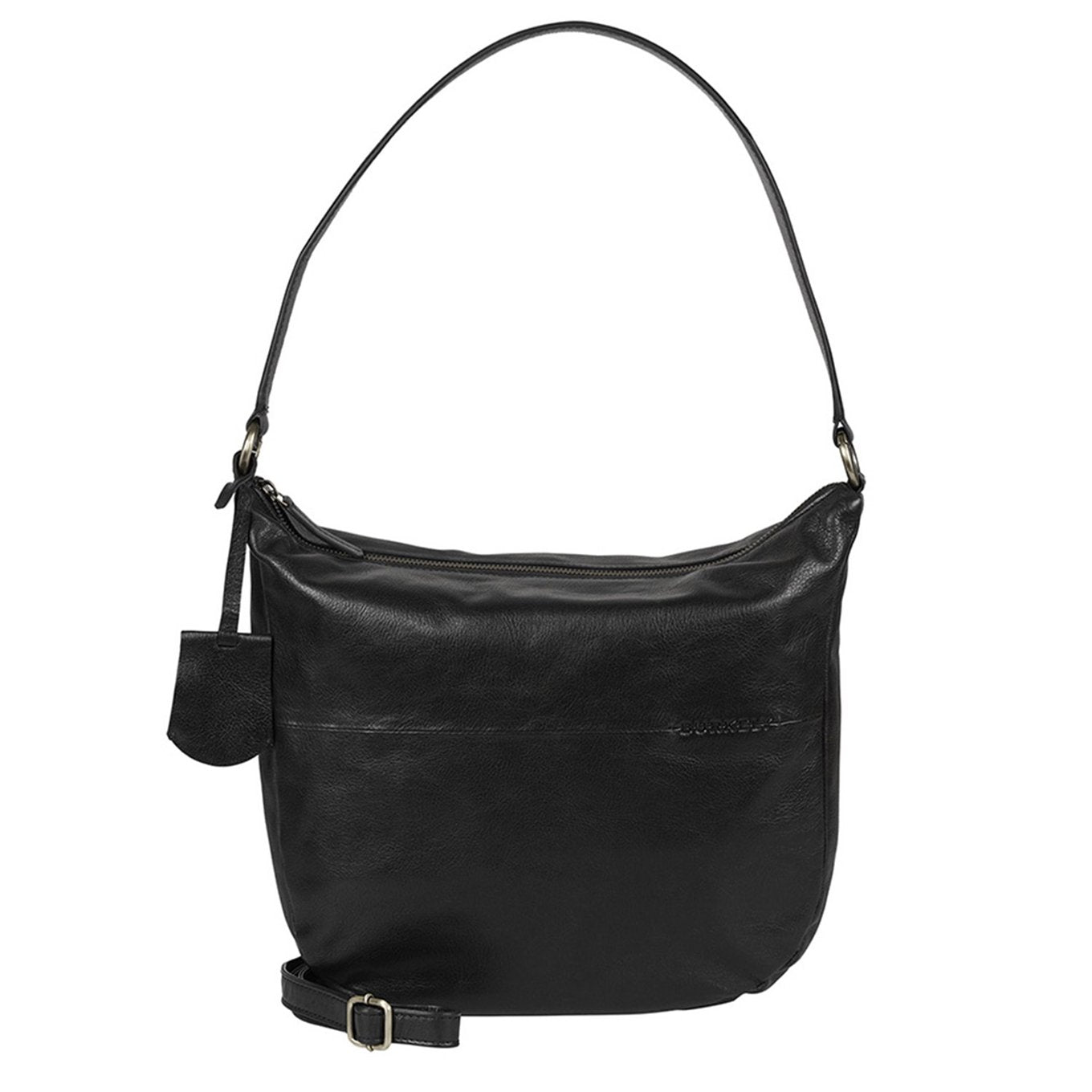Burkely Natural Norah Hobo Round schwarze Damentasche