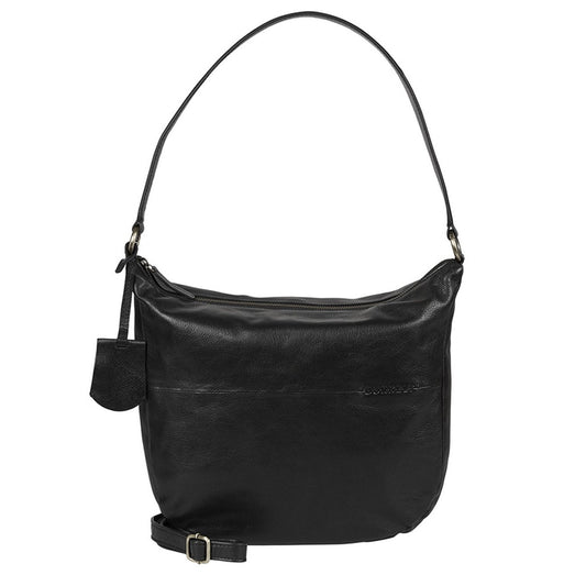 Burkely Natural Norah Hobo Round schwarze Damentasche