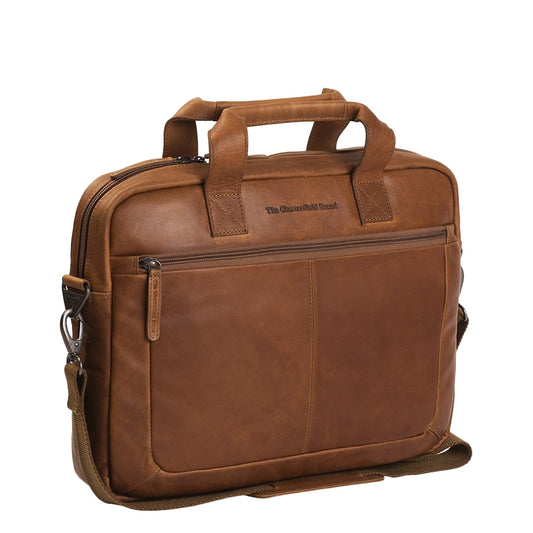 The Chesterfield Brand Calvi Laptop bag 15.6'' cognac