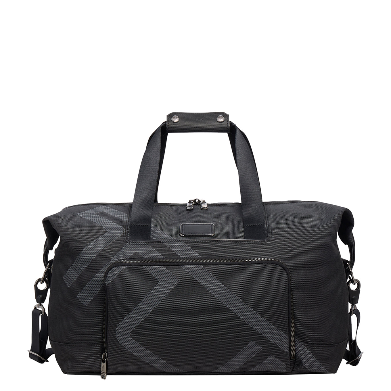 TUMI Alpha Double Expansion Satchel reflective TUMI jacquard