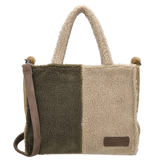 Zebra Trends Teddy Denise Handtasche M taupe Damentasche