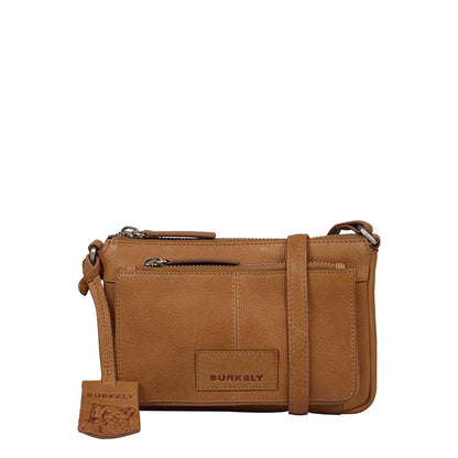 Burkely Soft Skylar Minibag gemütliche cognacfarbene Damentasche