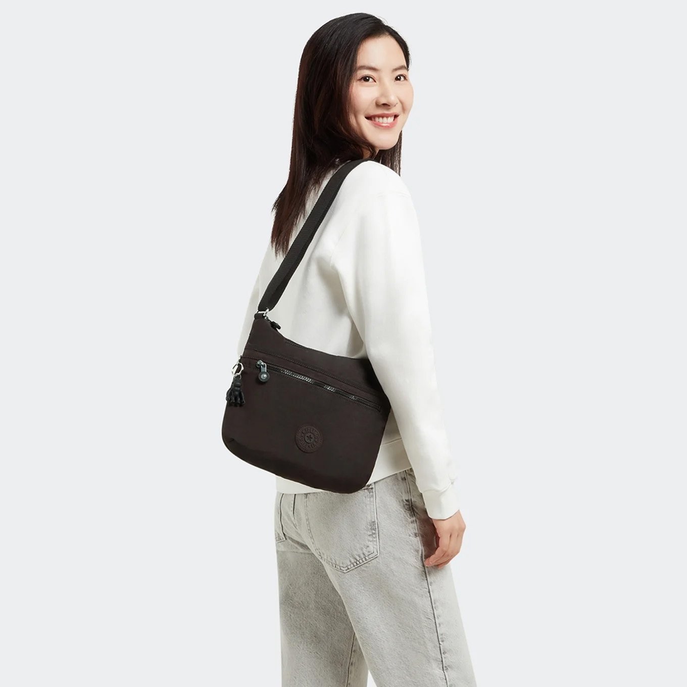 Kipling Arto sign beige emb Women's bag