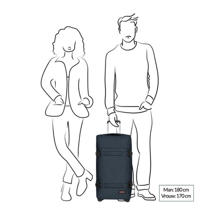 Eastpak Transit'R M Triple Denim Weicher Koffer