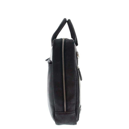 Plevier Vintage London Laptoptasche 2 Fächer 15,6" schwarz