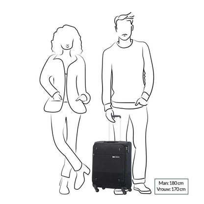 Samsonite Base Boost Spinner 55 Length 40 black Soft case