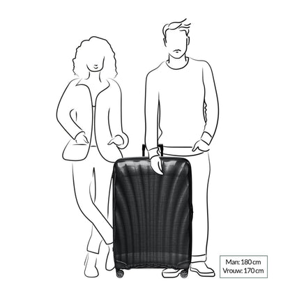 Samsonite C-Lite Spinner 86 black Hard Case
