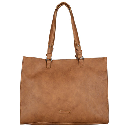 Enrico Benetti Lily Handbag 15" cognac