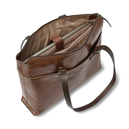 Castelijn &amp; Beerens Rien Laptop Umhängetasche 15,6" RFID natur