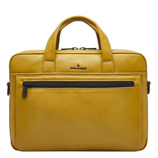 Castelijn & Beerens Nappa X Charlie Laptop / Tablet Tas 15.6'' geel