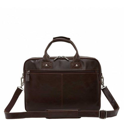 Castelijn & Beerens Firenze Business Laptoptas 15.6" 3 vaks mokka