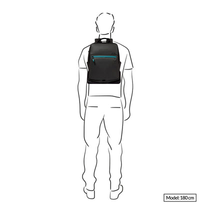 Piquadro C2OW Laptop Rucksack 14" blauer Rucksack