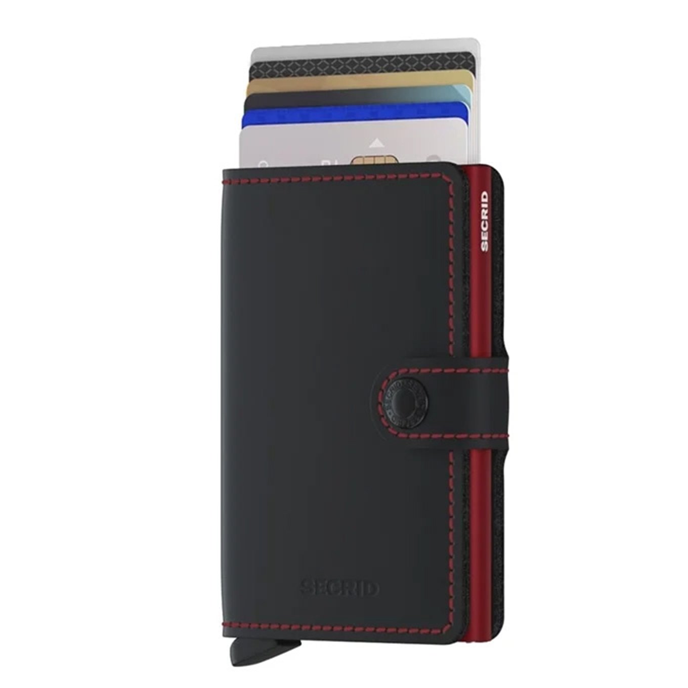 Secrid Miniwallet Wallet Matte black & red