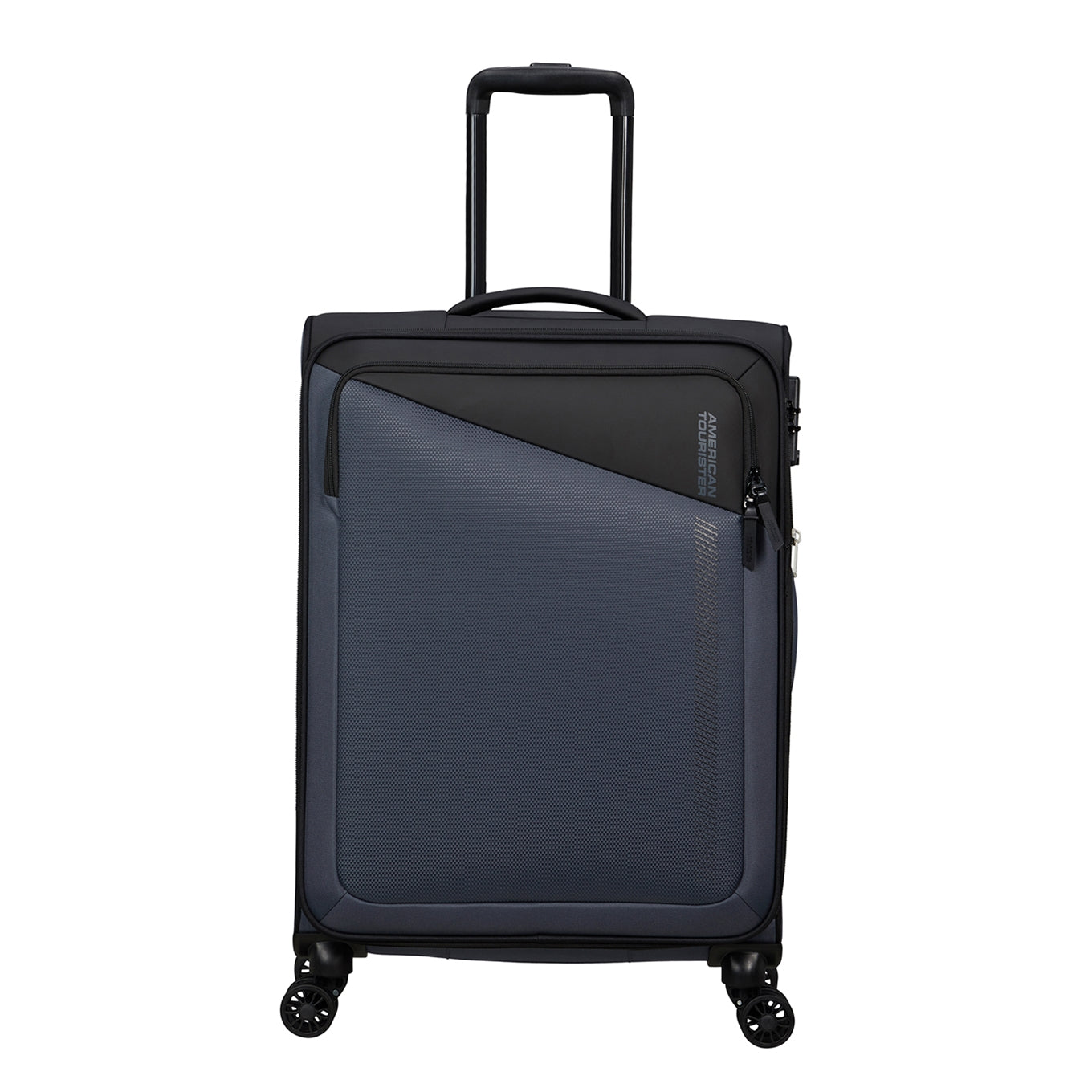 American Tourister Daring Dash Spinner M EXP black/grey Soft suitcase