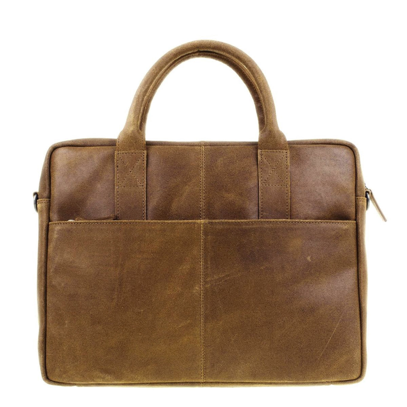 DSTRCT Limited Single Zip 15'' Laptoptas cognac