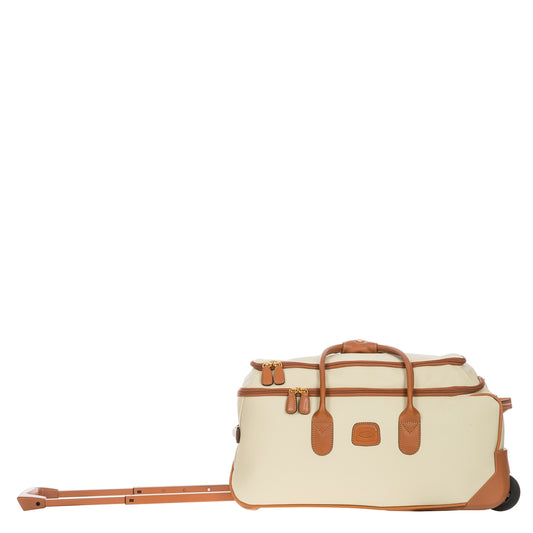 Bric's Firenze Holdall with Wheels 55 Creme Reisetasche