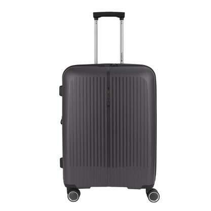Gabol Brooklyn Medium Trolley Erweiterbarer grauer Hartschalenkoffer