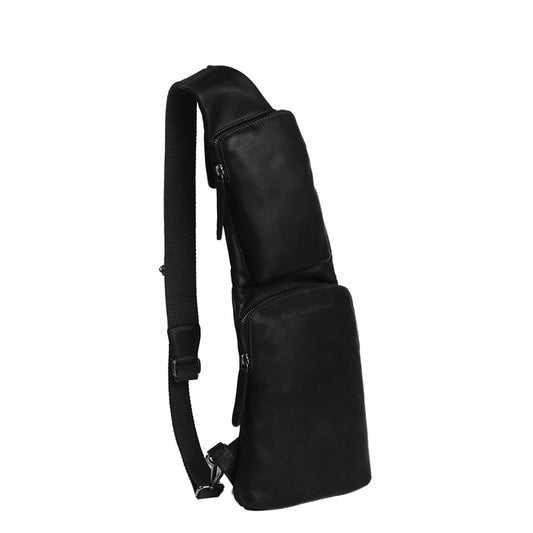 The Chesterfield Brand Logan Crossbody Backpack schwarze Herrentasche