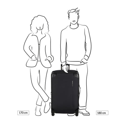 Samsonite Splendix Spinner 79 DF EXP grün/schwarz Softcase