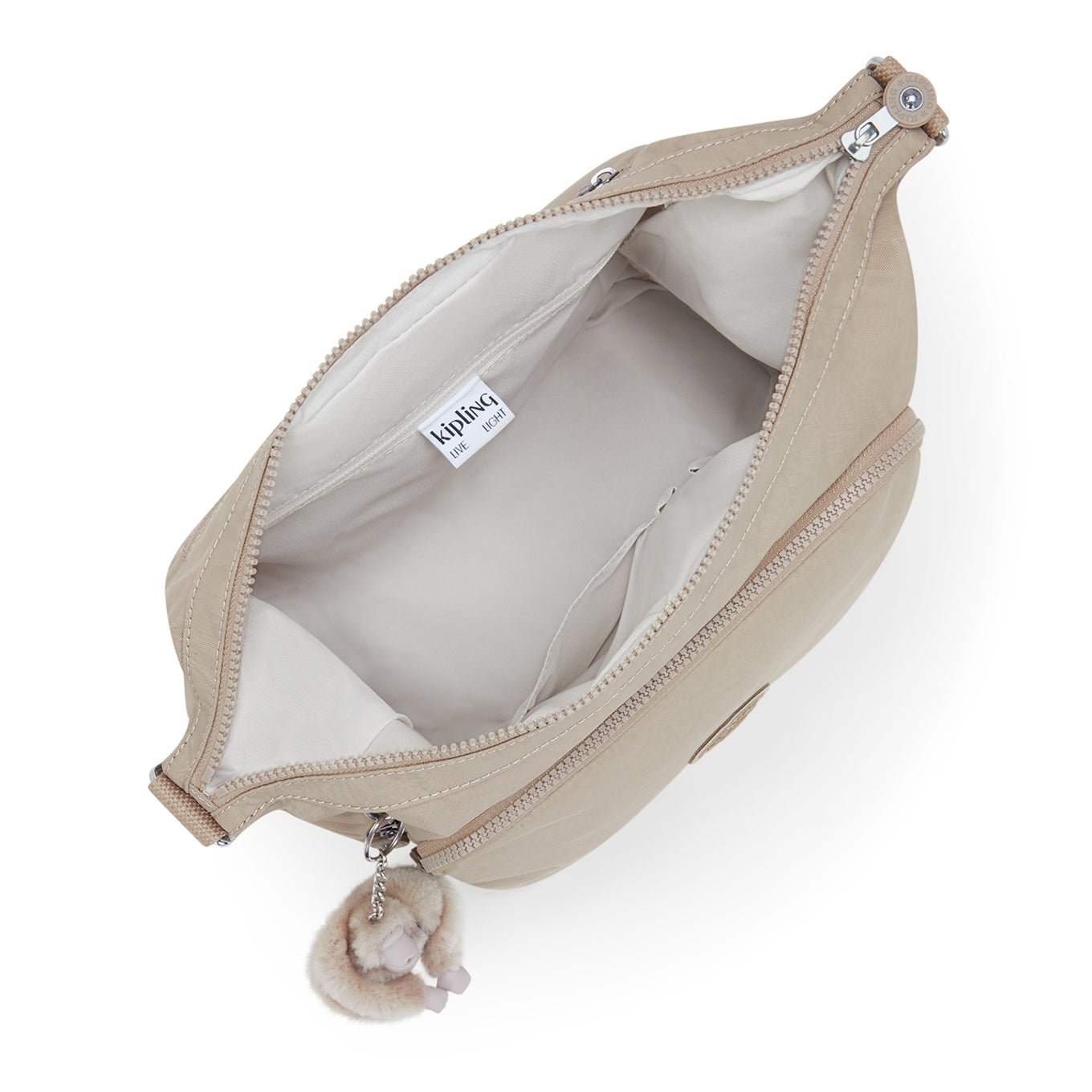 Kipling Gabb sign beige emb