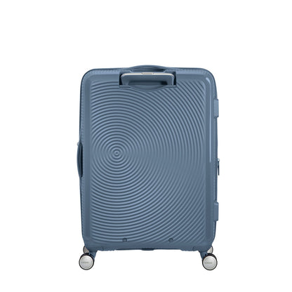 American Tourister Soundbox Spinner 67 Erweiterbarer steinblauer Hartschalenkoffer