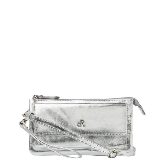 dR Amsterdam Metallics Shoulderbag - Clutch I silver Women's bag
