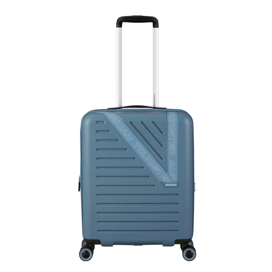 American Tourister Dynabelt Spinner 55/20 Exp TSA rainstorm blue Hard Suitcase