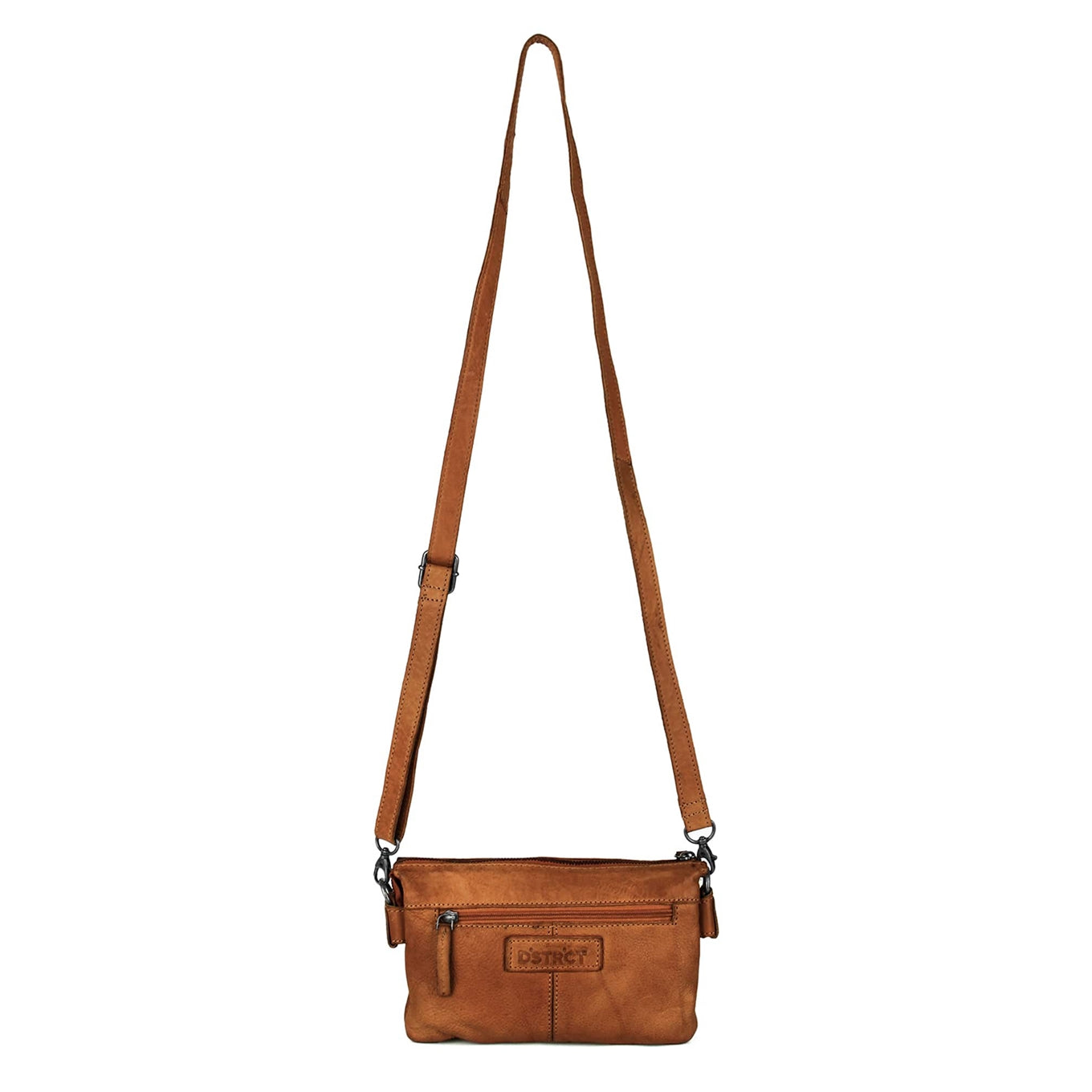 DSTRCT Harrington Road Cross Body Clutch Cognac Damentasche