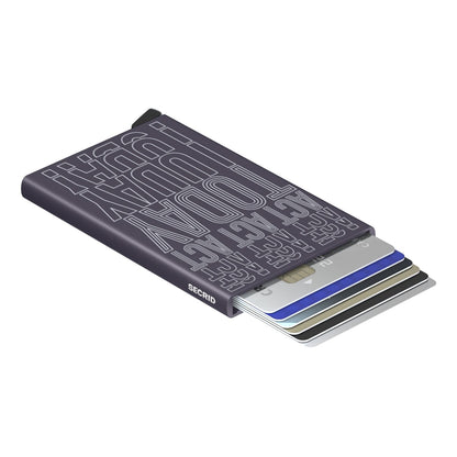 Secrid Cardprotector Laser act today dunkelviolette Damenbrieftasche