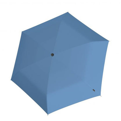 Knirps U.200 Ultra Light Duomatic Regenschirm UV-Schutz blau mit schwarzer Beschichtung