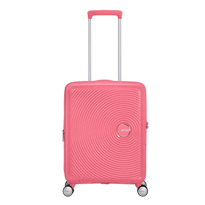 American Tourister Soundbox Spinner 55 Erweiterbarer, sonnengeküsster Koralle-Hartschalenkoffer