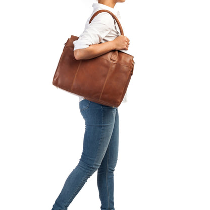 Burkely Vintage Doris Laptop Bag 15.6" cognac